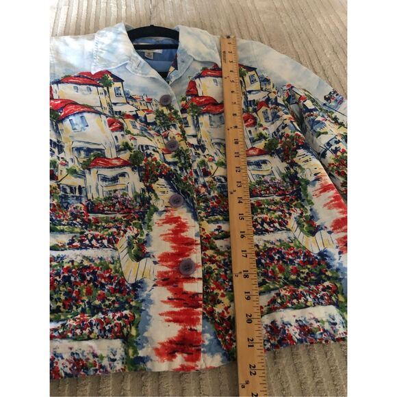 Coldwater Creek Scenic Village Art Jacket PM - Picture 8 of 12